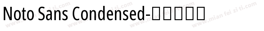 Noto Sans Condensed字体转换